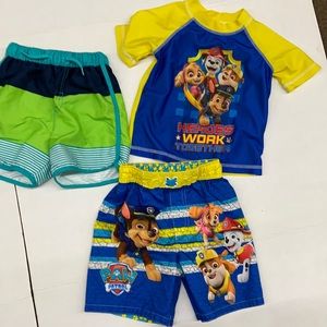 Boys swim suit, 3T Paw Patrol